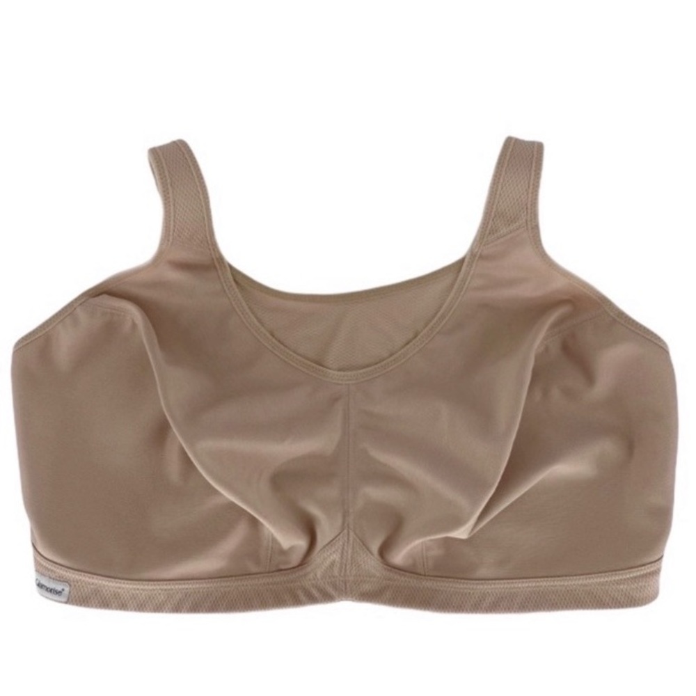 NWOT Glamorise Tan Sports Bra 48 F Beige Plus Size